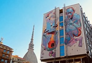 Murales a Torino street art navigli murales animali fiori orsi natura street art graffiti art torinese