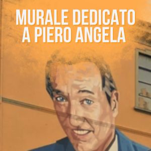 murales personaggi famosi in Italia opera di street art Piero Angela a Torino