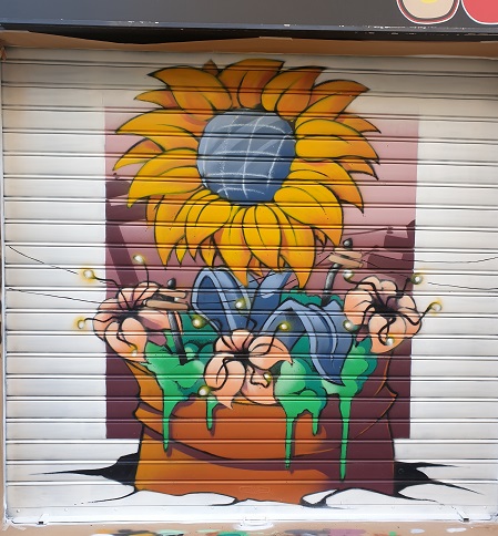 Saracinesca-girasole-streetart-murales-milano