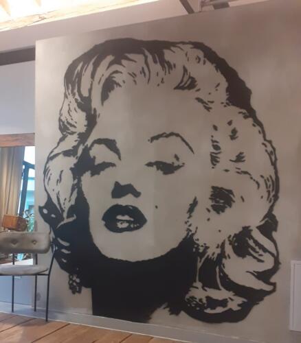 murales realizzato a seregno dic 2020 marylin monroe (2)